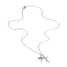Trinity Silver Two Crosses Necklace