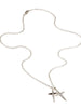 Trinity Silver Two Crosses Necklace