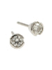 Blue 18ct White Gold 40pt Diamond Ear Studs