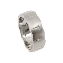 Trinity 18ct White Gold 8mm Ring with White Diamonds