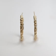 Luna 9ct Yellow Gold Medium Hoops