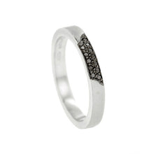 Blitz Black Diamond Ring In Platinum