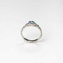 Luna Platinum .20pt Blue Diamond Ring
