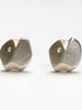 Carved Silver Ear Studs