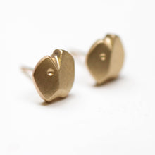 Carved 9ct Gold Earrings
