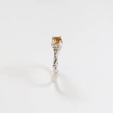 Entwine Silver Ring with Citrine