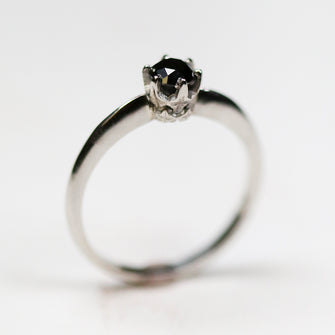 Collette Platinum .50pt Black Diamond Ring