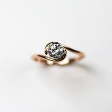 Tulip 18ct Rose Gold Solitaire With .42pt Diamond