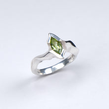 Electra Silver Ring with Marquise Peridot