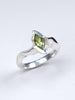 Electra Silver Ring with Marquise Peridot