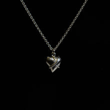 Entwine Silver Heart Charm Necklace