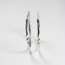 Entwine Silver Large Hoops
