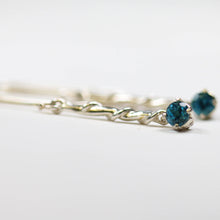 Entwine Silver Drops with London Blue Topaz