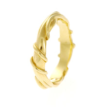 Entwine Yellow Gold Wide Ring