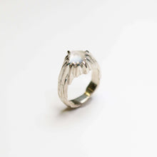 Forest Silver Moonstone Ring