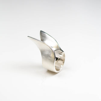 Finn Silver Heavy Double Ring