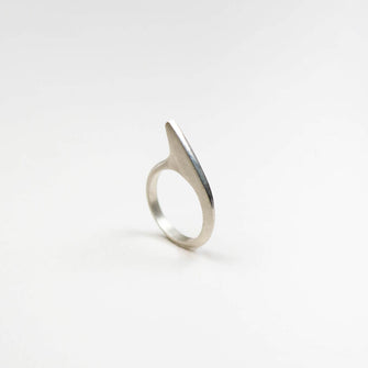 Finn Silver Single Short Across Finger Ring