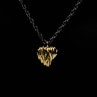 Forest 18ct Gold Plated Heart Necklace