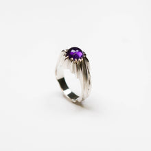 Forest Amethyst Silver Ring