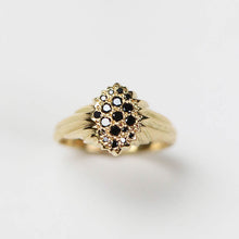Forest Black Diamond 18ct Yellow Gold Ring
