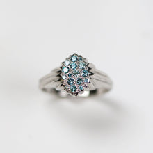 Forest Blue Diamond Platinum Ring