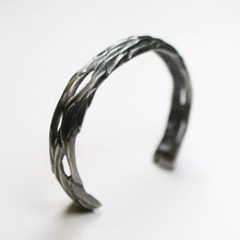 Forest Silver Oxidised Bangle