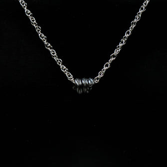 Forest Oxidised Curl Necklace