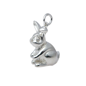 Silver Bunny Charm