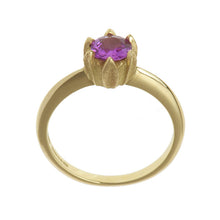 Collette 18ct Yellow Gold 0.70pt Pink Sapphire Ring