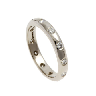 Blue 18ct White Gold 3.5mm Eternity Ring