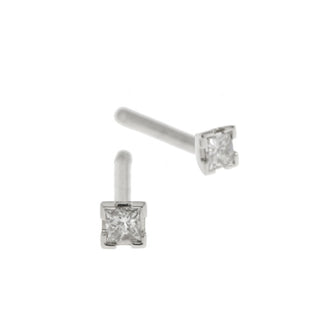 Castle Platinum .16pt Diamond Studs