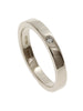 Blue 18ct White Gold 3.5mm Diamond Band