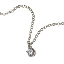 Entwine Silver Necklace with Cubic Zirconia
