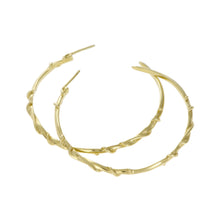Entwine 9ct Yellow Gold Large Hoops