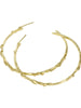 Entwine 9ct Yellow Gold Large Hoops