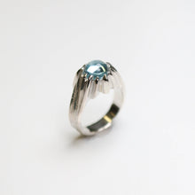 Forest Silver Sky Blue Topaz Ring