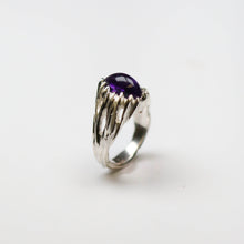 Forest Silver Amethyst Ring