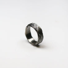 Forest Oxidised Silver 7.5mm Ring