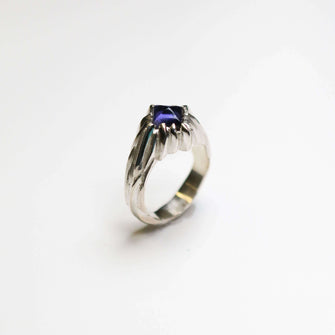 Forest Silver Iolite Ring