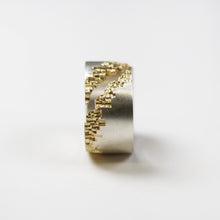 Luna 18ct Gold Plated 14mm Diagonal Ring