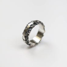 Luna Oxidised Silver 6mm Ring