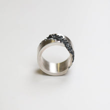 Luna Silver 14mm Diagonal Ring