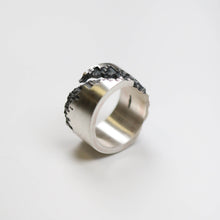 Luna Silver 14mm Diagonal Ring