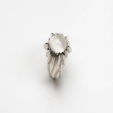 Forest Silver Moonstone Ring