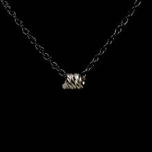 Forest Silver Curl Necklace .