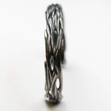 Forest Silver Oxidised Bangle