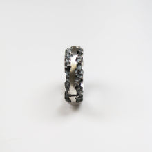 Luna Oxidised Silver 6mm Ring
