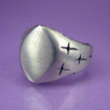 Trinity Large Silver Signet Ring