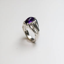 Forest Silver Amethyst Ring