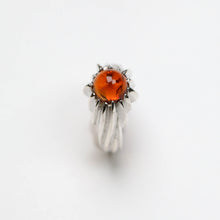 Forest Silver Garnet Ring